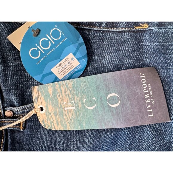 Liverpool ECO Logical Size 4/27 Bartlett Blue Jeans NWT - Picture 5 of 11